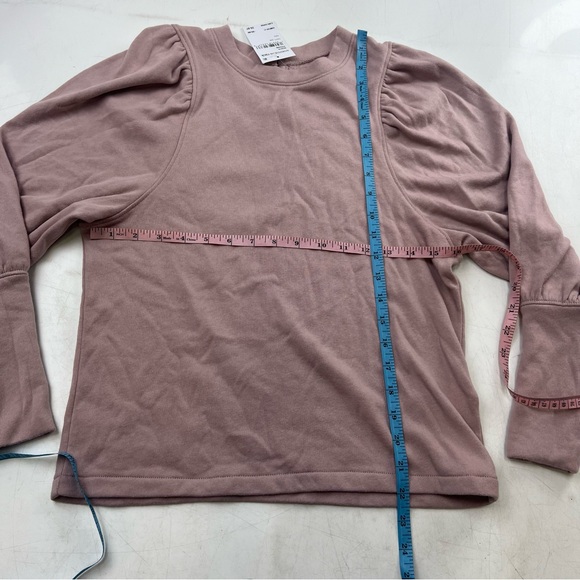 Madewell women’s pink puff sleeve shirt XXS NWT L130-29 - Picture 4 of 6
